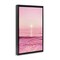 Stupell Industries Peachy Pink Sunset Framed Floater Canvas Wall Art Design by Nataly White